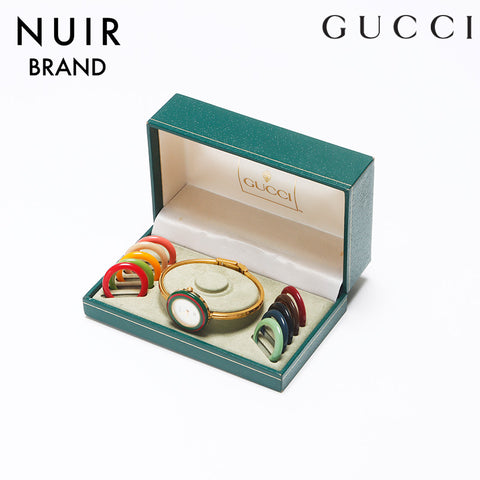 グッチ GUCCI カスタム可能 金メッキ 腕時計 ゴールド WS10330