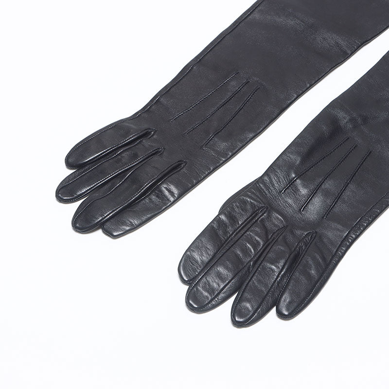 セリーヌ CELINE ラムレザー オペラグローブ 手袋 ブラック WS10331