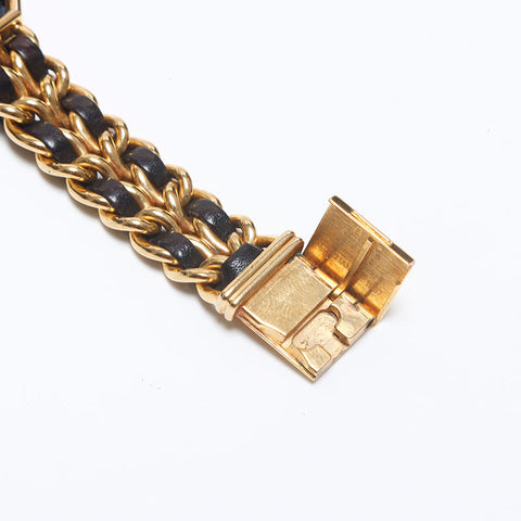 CHANEL Premiere Black Dial 0.8" Watches Gold black WS10362