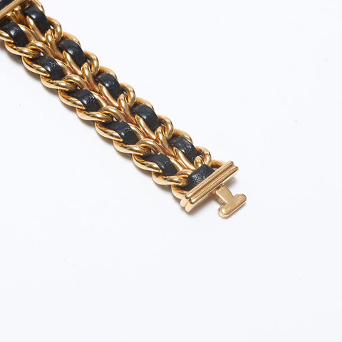 CHANEL Premiere Black Dial 0.8" Watches Gold black WS10362