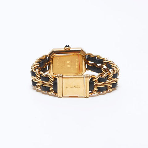 CHANEL Premiere Black Dial 0.8" Watches Gold black WS10362