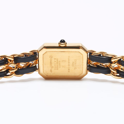 CHANEL Premiere Black Dial 0.8" Watches Gold black WS10363