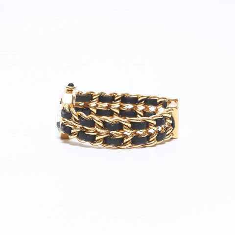 CHANEL Premiere Black Dial M Size Watches Gold black WS10364