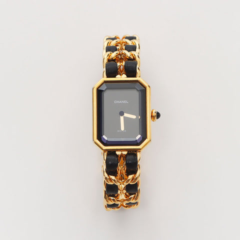 Chanel CHANEL Primiere Black Dial 20mm Gold Black WS10365