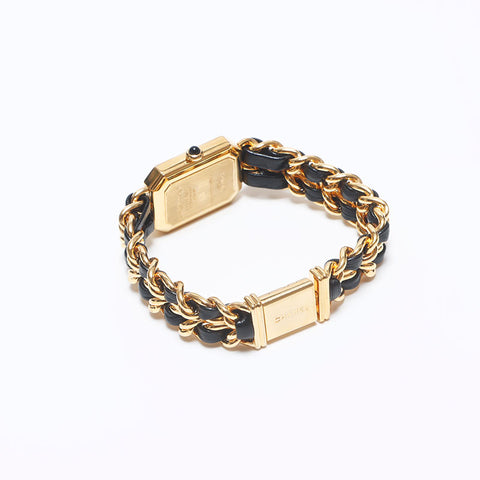 Chanel CHANEL Primiere Black Dial 20mm Gold Black WS10365