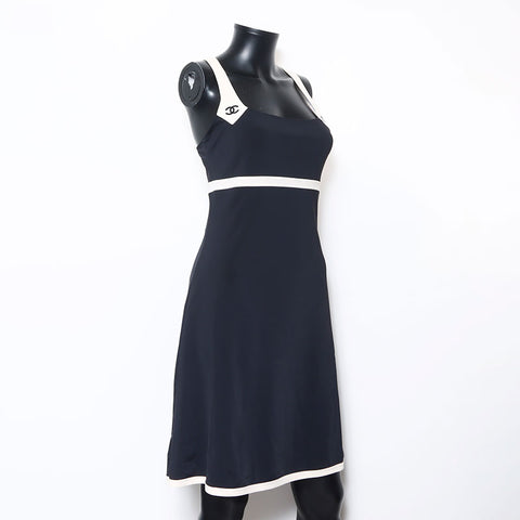 CHANEL Size:42 COCO Mark Swimsuit one piece black WS10369 – NUIR