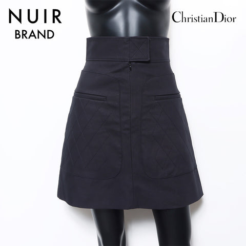 Christian Dior Größe: 34 Baumwolltasche Minikrockrock Schwarz WS10372