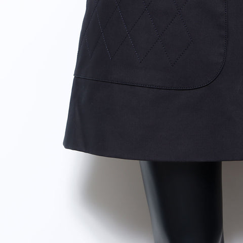 基督徒迪奥大小：34棉花袋迷你梯形裙子黑色WS10372