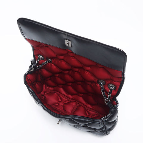Chanel Chanel n ° 23 34 Coco Mark Chain épaule Bubble Tobble Matelasse Bag Black WS10386