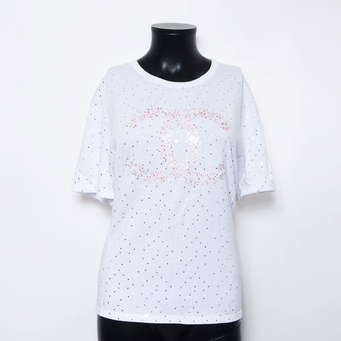 シャネル CHANEL ココマーク クルーネック 半袖Ｔシャツ ホワイト WS10395