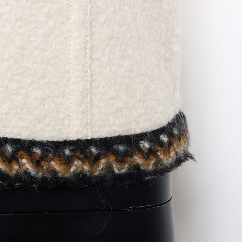 香奈儿大小：36 96a可可马克运动线Tweed夹克米色WS10406