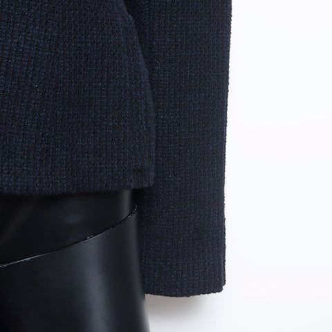 CHANEL 02A COCO Mark Size:36 02A Jacket Navy WS10407