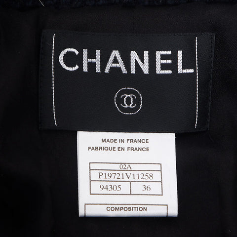 CHANEL 02A COCO Mark Size:36 02A Jacket Navy WS10407