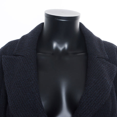 CHANEL 02A COCO Mark Size:36 02A Jacket Navy WS10407