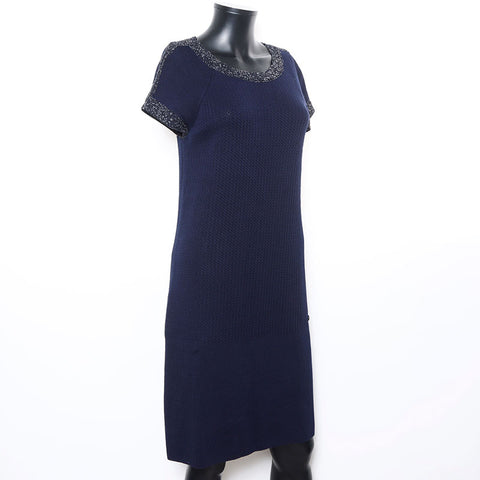 香奈儿针织长尺寸：36礼服海军WS10410