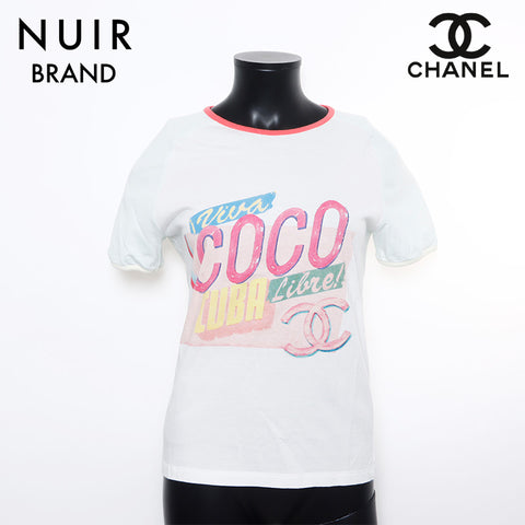 シャネル CHANEL ココキューバ カットソー ココマーク Size:S 半袖Ｔシャツ マルチカラー WS10414