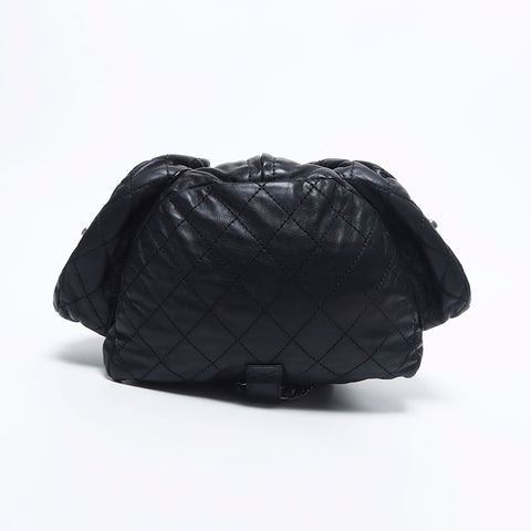 Chanel Chanel n ° 17 sac à dos Coco Mark Turnlock sac à dos / sac à dos noir WS10422