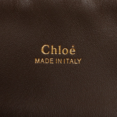 クロエ Chloe ペイリー ゴールド金具 ハンドバッグ ブラウン WS10437