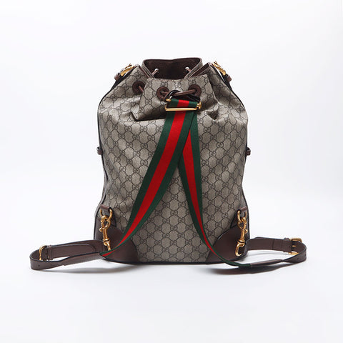 GUCCI GG Supreme Backpack Shoulder Bag Backpack Â· Daypack Brown WS10438