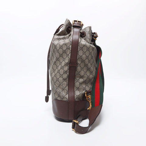 GUCCI GG Supreme Backpack Shoulder Bag Backpack Â· Daypack Brown WS10438