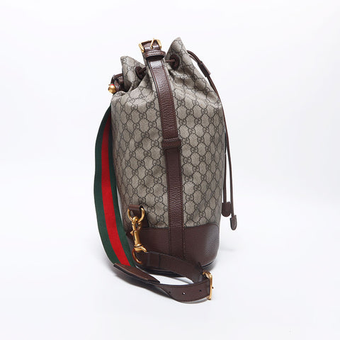 GUCCI GG Supreme Backpack Shoulder Bag Backpack Â· Daypack Brown WS10438