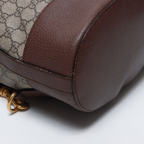 GUCCI GG Supreme Backpack Shoulder Bag Backpack Â· Daypack Brown WS10438