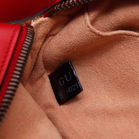 Gucci GG Mammut Leather Belt Bag Waist Bag Red WS10440