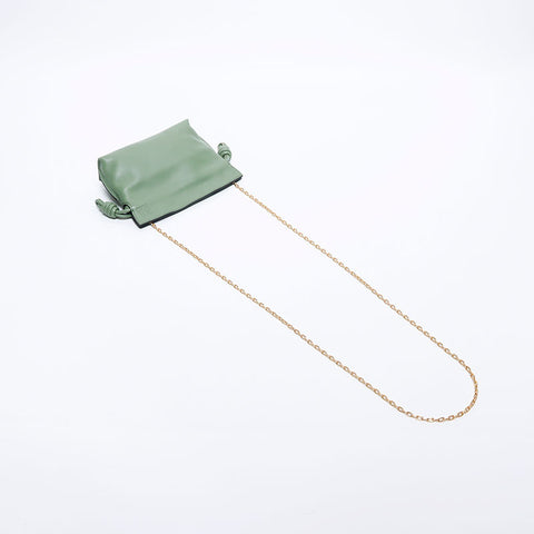 Loewe Chain Mini Flamenco肩带绿色WS10446