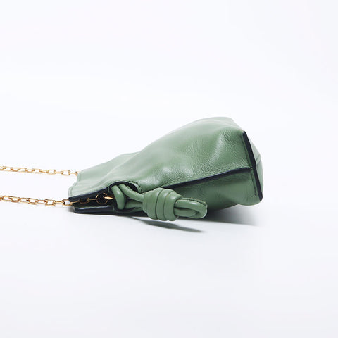 Loewe Chain Mini Flamenco肩带绿色WS10446