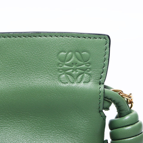 Loewe Chain Mini Flamenco肩带绿色WS10446