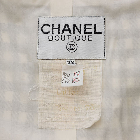 Chanel Chanel des années 80 Vérifier le bouton de coco