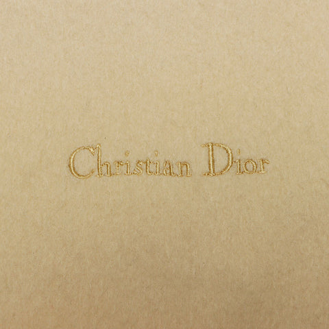 クリスチャンディオール Christian Dior ウール100% ロゴ 無地 シンプル マフラー イエロー WS10454