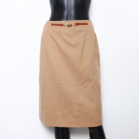 席琳·三明骆驼裙棕色WS10455