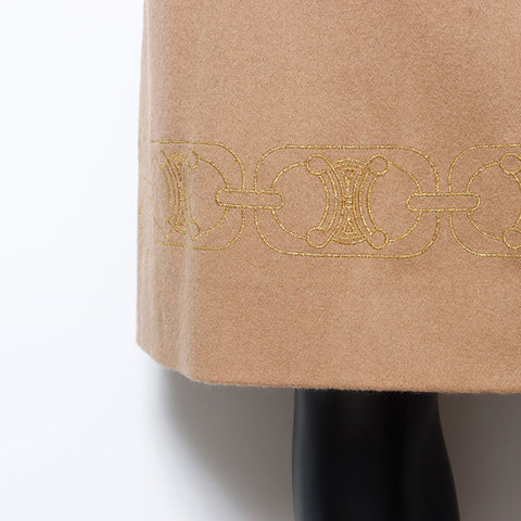 席琳·三明骆驼裙棕色WS10455