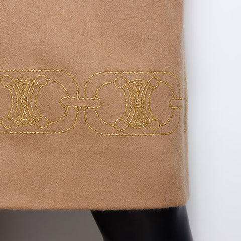 席琳·三明骆驼裙棕色WS10455