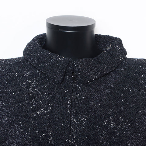 Chanel Caviar Design Zip Coco Button P44304 Jacket Black WS10466