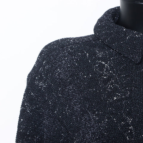 Chanel Caviar Design Zip Coco Button P44304 Jacket Black WS10466