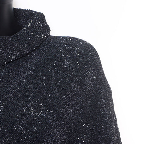 Chanel Caviar Design Zip Coco Button P44304 Jacket Black WS10466