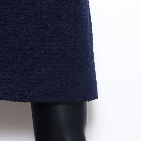 Chanel CHANEL 97A Coco Button Jacket 1997s Tweed Setup Navy WS10467