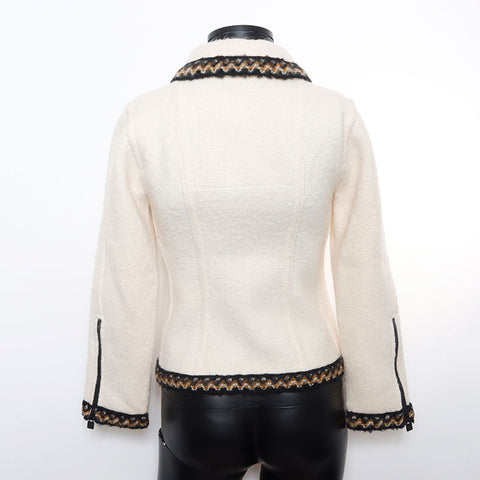 香奈儿香奈儿（Chanel Chanel）06a可可马克体育系列2006S花线拉链夹克米色WS10469