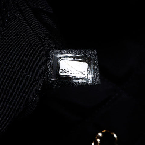 Chanel CHANEL 30th Pile Coco Mark Matelasse Tote Bag Black WS10480