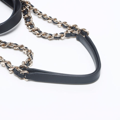 Chanel CHANEL 30th Pile Coco Mark Matelasse Tote Bag Black WS10480
