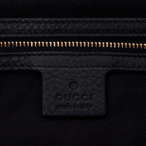 Gucci Chain 2way Shoulder Bag Horsebit Tote Bag Black WS10490
