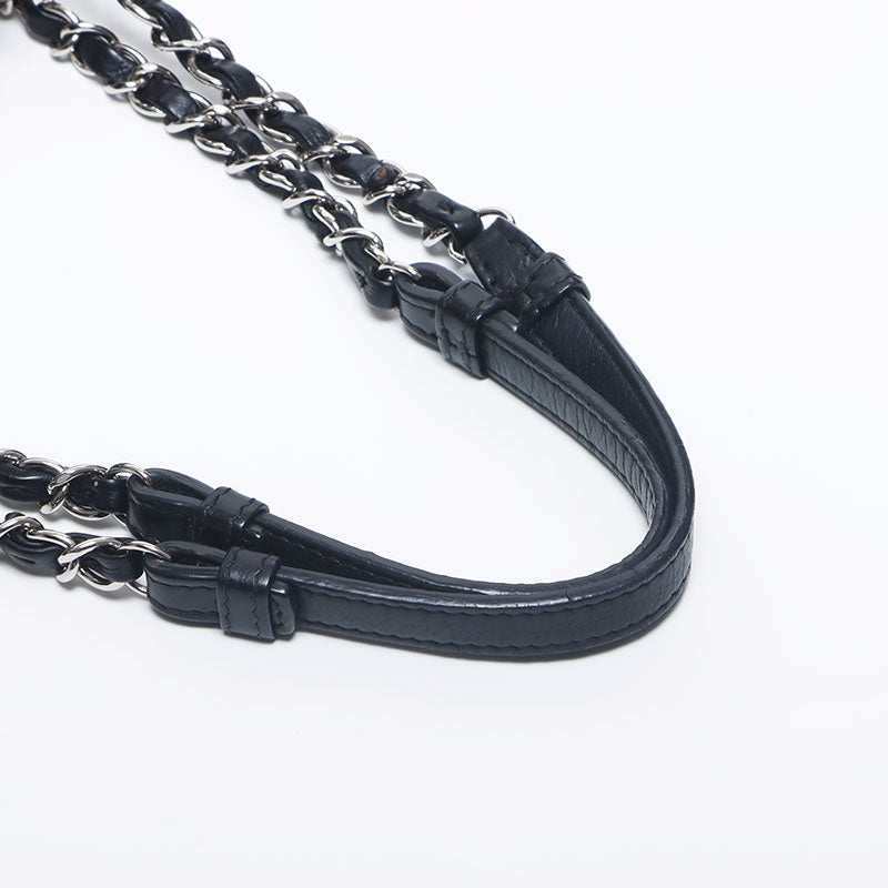 Chanel CHANEL with pouch, 19th Matelasse Coco Mark Silver