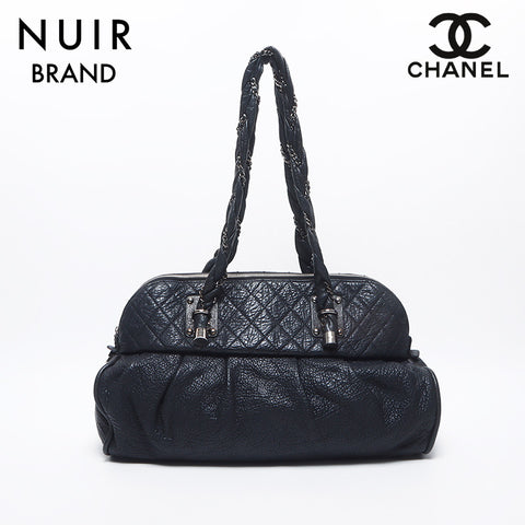 シャネル CHANEL 11番台 シルバー金具 レディ ブレイド ショルダーバッグ ブラック WS10501