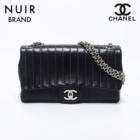 シャネル CHANEL マドモアゼル シルバー金具 チェーン 10番台 ショルダーバッグ ブラック WS10513