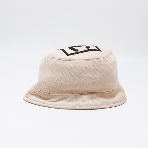 CHANEL Sports Line Cotton Bucket Hat Logo Size:M hat beige WS10519