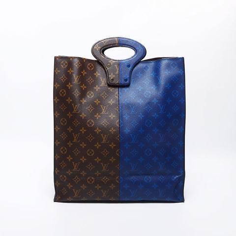 ルイ・ヴィトン LOUIS VUITTON 2018ss スプリット モノグラム カルスリングバッグ  ハンドバッグ ブラウン ブルー WS10520