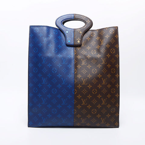 ルイ・ヴィトン LOUIS VUITTON 2018ss スプリット モノグラム カルスリングバッグ  ハンドバッグ ブラウン ブルー WS10520