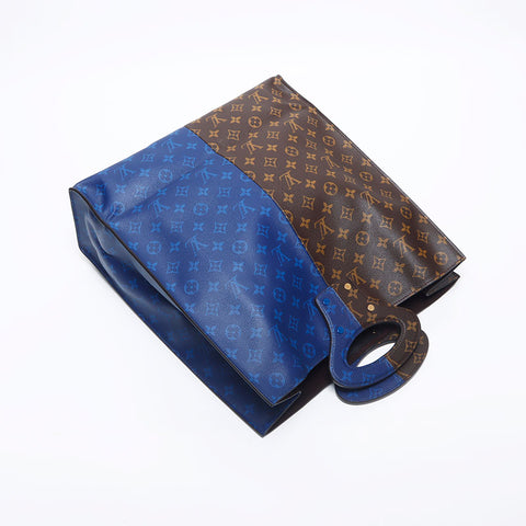 ルイ・ヴィトン LOUIS VUITTON 2018ss スプリット モノグラム カルスリングバッグ  ハンドバッグ ブラウン ブルー WS10520